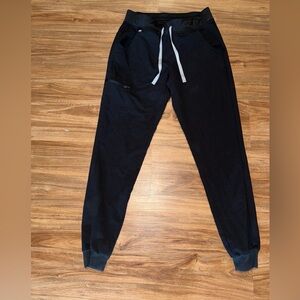 FIGS  Black Joggers with gray Drawstring
